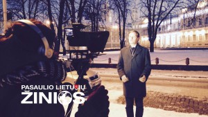 Videografė Stefanija Kilmanaitė ir laidos vedėjas Modestas Mastavičius.