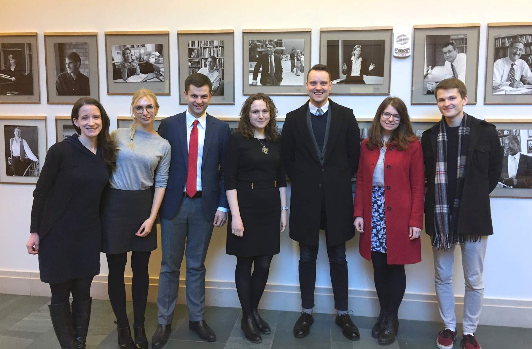 Su Harvarde besimokančiais lietuviais.