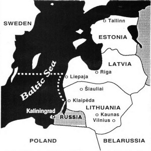 Route of the real “Red October”, commandeered by Capt. Jonas Pleškys. It first sailed north from Klaipėda and bypassed Liepaja in Latvia. Then suddenly it turned westward and headed for Sweden.
