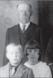 The author at the age of 7, with his half-sister Alice and father Vincentas Stepšis in 1930. This is his father’s only extant photograph.