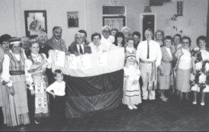 Lithuanians celebrate the restoration of Lithuania’s independence in 1990 at the Scottish Lithuanian Social Club in Mossend.
