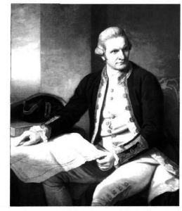 1785 painting was made during his stay in Vilnius. TOP: Portrait of James Cook by Nathaniel Dance-Holland (1776). Forster participated in Cook’s second voyage to the South Pacific.