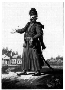 A Lithuanian nobleman, late 18th century. Forster did not have a high opinion of the manners of Vilnius noblemen.