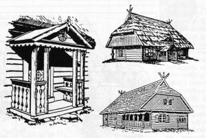 The rural architecture of Lithuania Minor is not much different from that of Lithuania Major, as these examples of farm buildings show.
