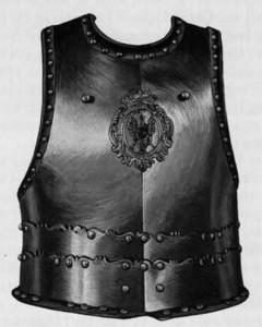 Breastplate of hussar armor with the Radvila coat of arms. Early 18th century (War Museum of Poland, Warsaw.)