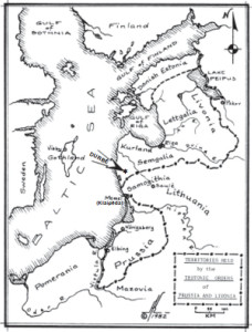 Baltic lands in the 13th century.