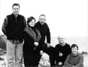 At Indianola port (left to right): J. Limantas, R. VeitasLimantas, R. Šležas, Dr. M. Richardson, and the author.