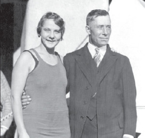 Albina with her father Kazys Osipavičius.