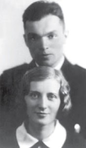 Marcinkus with wife Aleksandra Lingytė, a champion basketball player