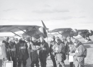 Marcinkus reporting after a flight.