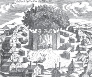  A Romuva, or Baltic place of worship, as depicted in a 17th century engraving.