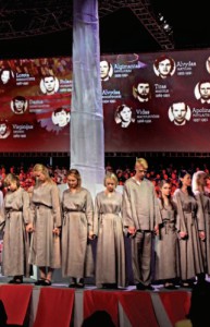 The cantata honored the 14 Lithuanians killed on January 13, 1991, when Russian soldiers and tanks tried to suppress Lithuanian independence. (Photo by J. Kuprys)