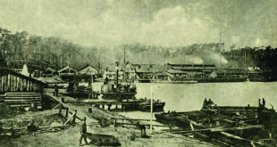 The amber bay at Juodkrantė in the 19th century.
