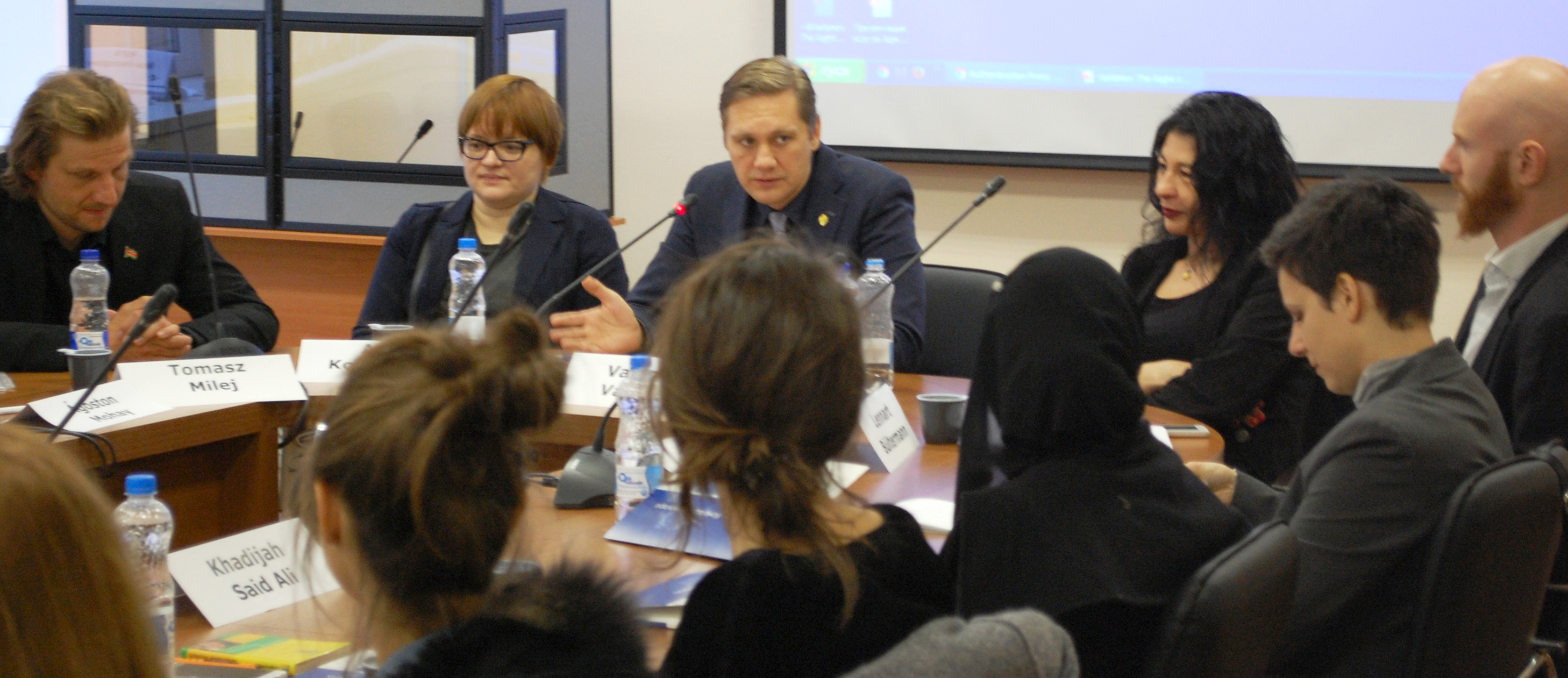 Vaidotas Vaičaitis participates in a Constitutional Law Seminar in Moscow, Russia, 2016.
