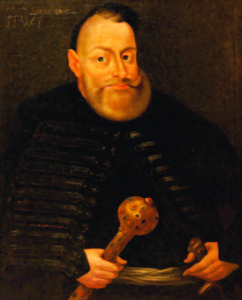 Early 17th century portrait of J.K. Chodkevičius by an anonymous Polish or Lithuanian painter.