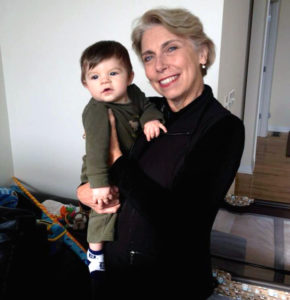 Diana Vidutis with her grandnephew Wesley, 2014.