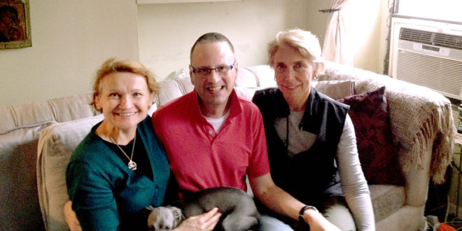 Three colleagues from the Lithuanian American Community, Inc. National Board. From left: Board President Sigita Šimkuvienė, Laurynas Vismanas and Diana Vidutis.