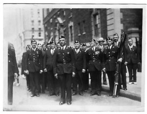 Lithuanian Legion of America attends the NY World Fair Parade on September 1, 1939.