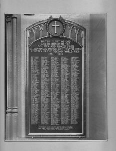 St. Alphonsus Lithuanian Church, Baltimore, Maryland – WWII Parish Member Honor Plaque.