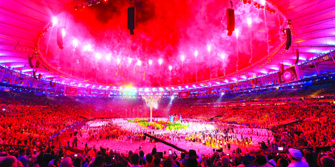 Olimpiados uždarymo ceremonija.