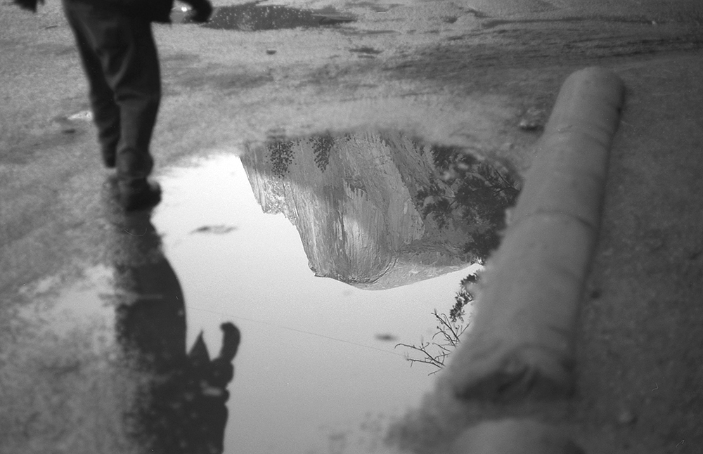 Half Dome reflection, Curry Village, 2015.