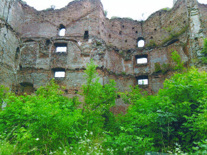 Kunigaikščių Ostrogiškių pilies griuvėsiai.