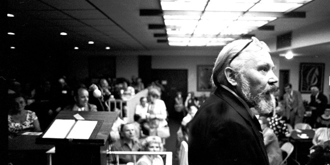 Kazys Bradūnas „Poezijos dienų” renginyje. Čikaga, 1979 m.