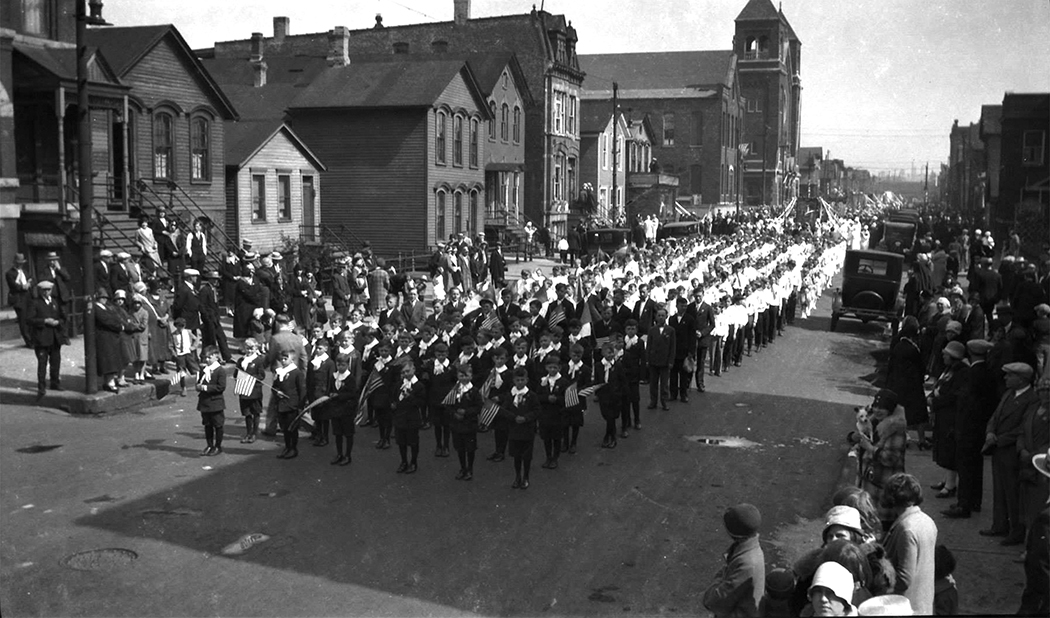 Dievo Apvaizdos naujos bažnyčios pašventinimo iškilmių procesija, 1927 m.
