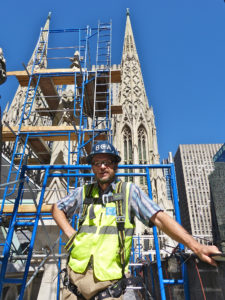 Neseniai Danius Glinskis darbavosi prie St. Patrick’s katedros komplekso restauravimo.