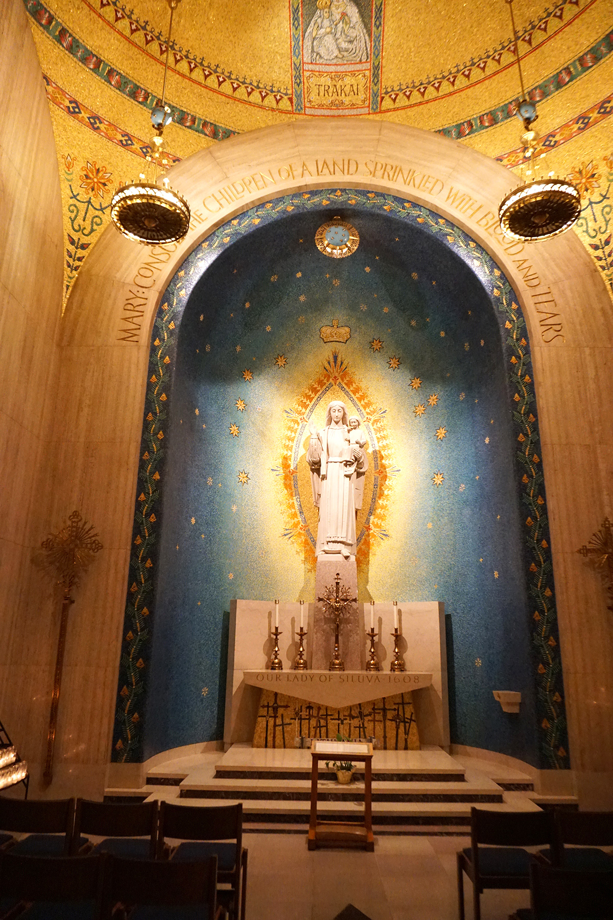 Šiluvos koplyčia Nacionalinėje Nekaltojo prasidėjimo bazilikoje Washington, DC.