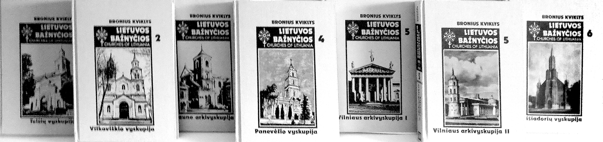 Broniaus Kviklio „Lietuvos bažnyčių“ septyntomis, kurio dailininkas ir techninis redaktorius buvo P. Aleksa.