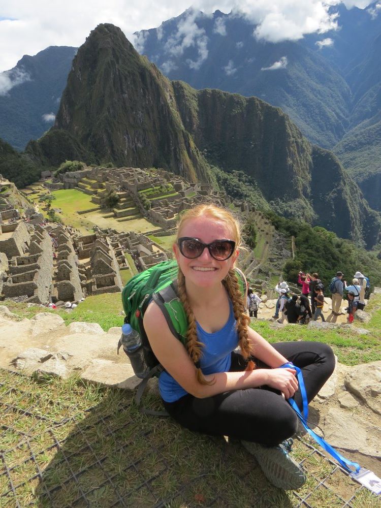 Savanorystės misijos metu 2016 m. Peru Austėja spėjo aplankyti ir inkų tvirtovės Machu Picchu griuvėsius.