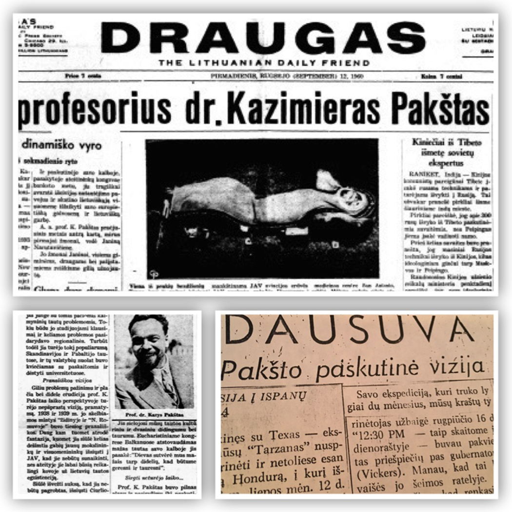 „Draugo" 1968 metų birželio mėnesio 29 dienos numeryje straipsnis apie Dausuvą, kurią regėjo kaip laikiną Lietuvos emigracijos vietą vizionierius geopolitikas Kazimieras Pakštas.