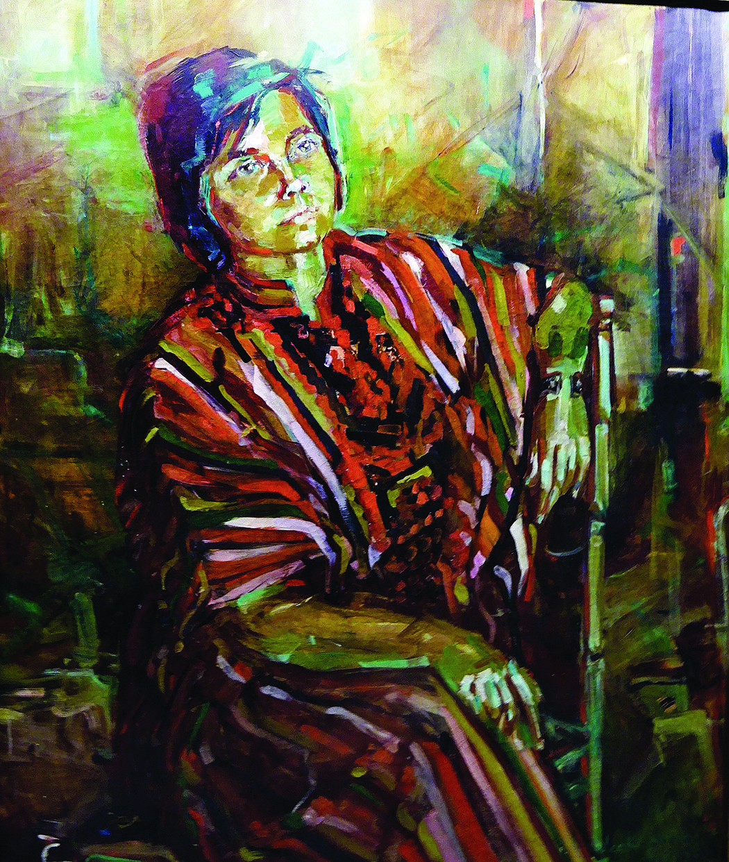 Leeka Gruzdeff. Dailininkės Evos Kubbos portretas, 1977 m.
